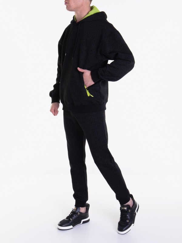 MOSCHINO: Strickpullover mit Rundhalsausschnitt online - Rundhalspullover - Schwarz