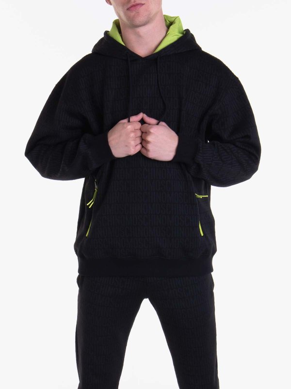 The Best Shops MOSCHINO: Strickpullover mit Rundhalsausschnitt - Rundhalspullover - Schwarz