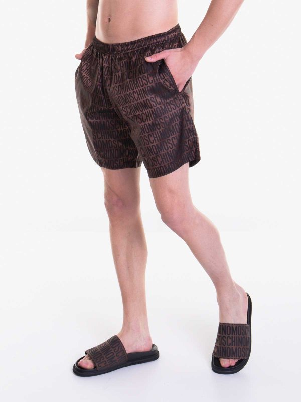 MOSCHINO: トラウザーショーツ online - ショートパンツ - ブラウン