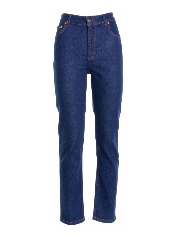 MOSCHINO: bootcut jeans - High-waisted Five Pocket Jeans