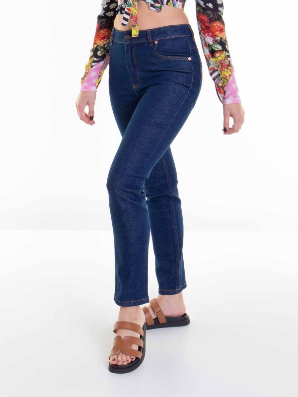 MOSCHINO: bootcut jeans online - High-waisted Five Pocket Jeans