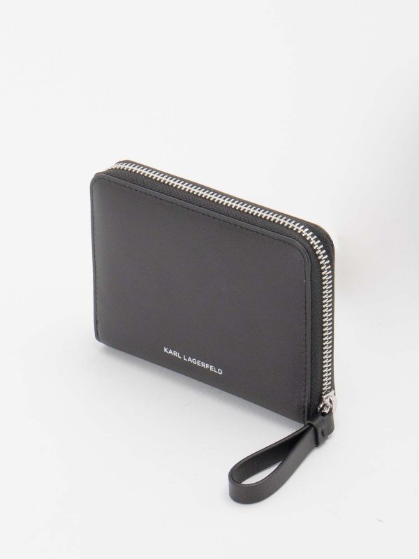 Portafoglio con cerniera shop online: KARL LAGERFELD