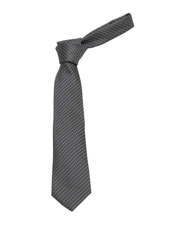 EMPORIO ARMANI: ties & bow ties - Fantasy Print Tie