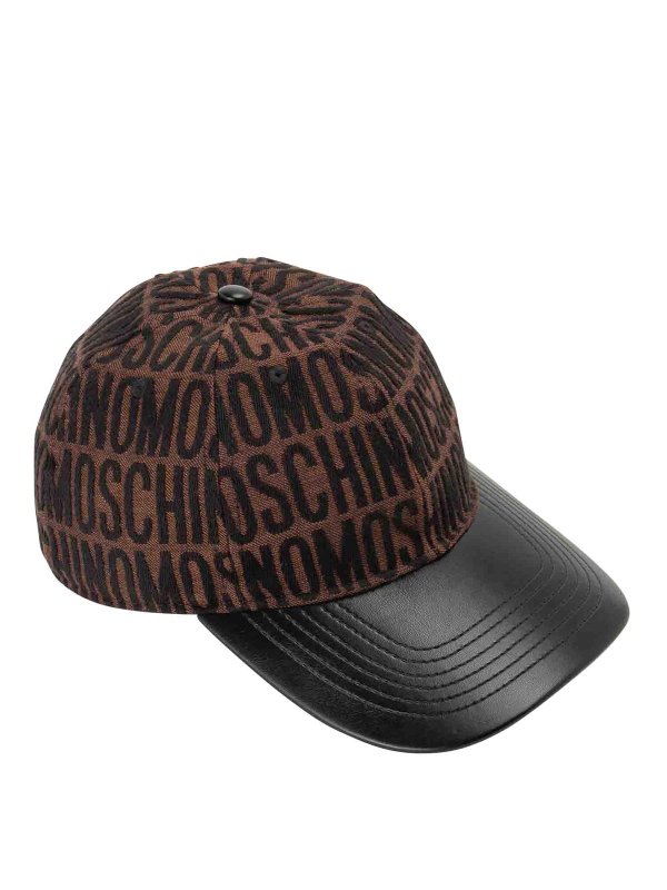 MOSCHINO: cappelli - Cappello con stampa integrale