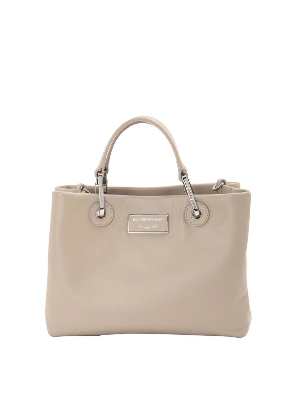 EMPORIO ARMANI: トートバッグ - トートバッグ - ベージュ