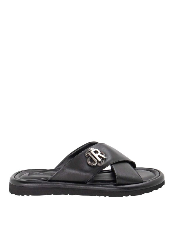 JOHN RICHMOND: sandals - Logo Slippers