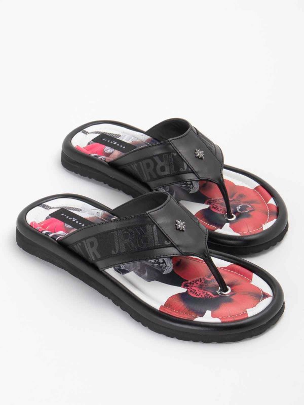 JOHN RICHMOND: sandals online - Rubber Flip Flops