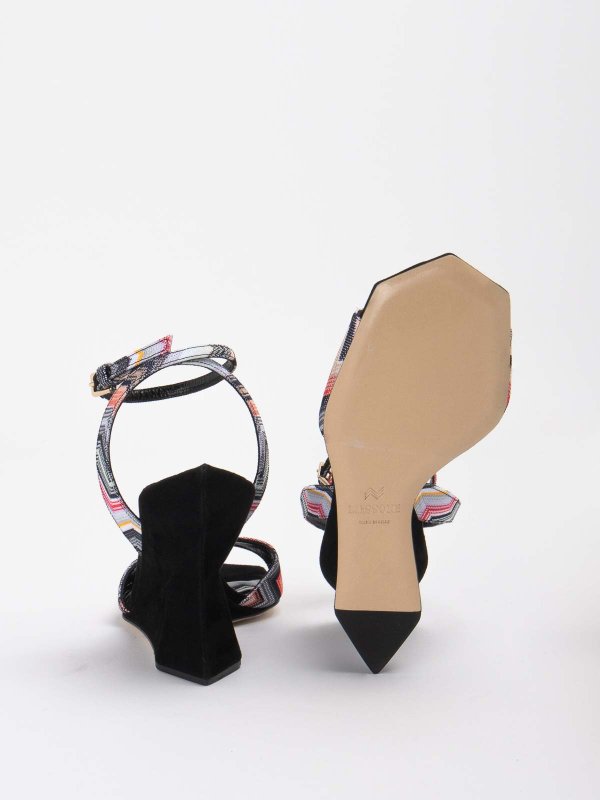 Laced Geometric Print Sandals shop online: MISSONI