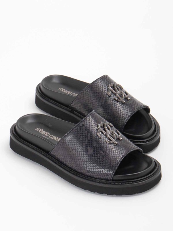 ROBERTO CAVALLI: サンダル online - サンダル - 黒