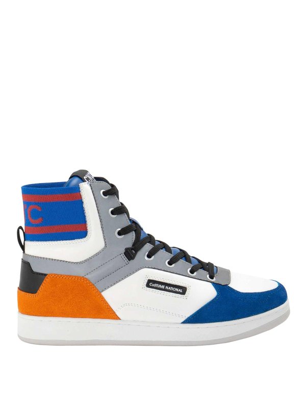 COSTUME NATIONAL: trainers - Maxi Logo Back Pull Sneakers
