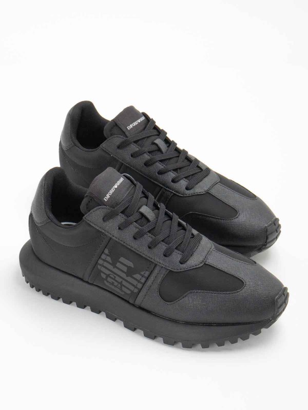 EMPORIO ARMANI: sneakers online - Sneakers con logo laterale