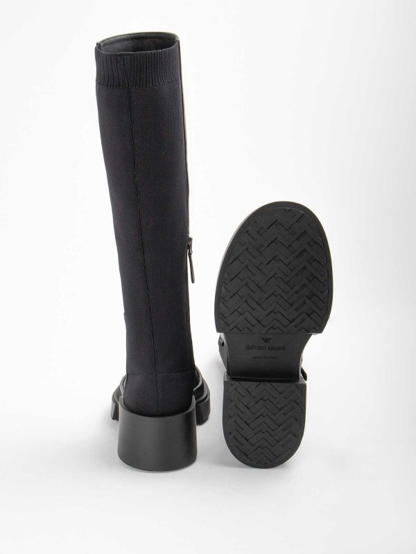 Bi-material Maxi Zip Boots shop online: EMPORIO ARMANI