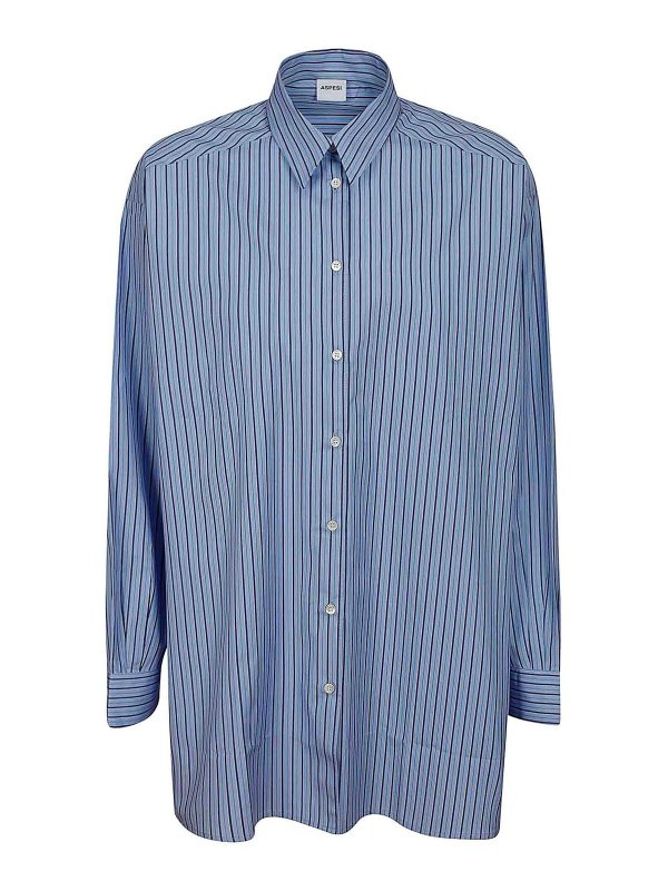 ASPESI: Chemises - Chemise - Bleu Clair