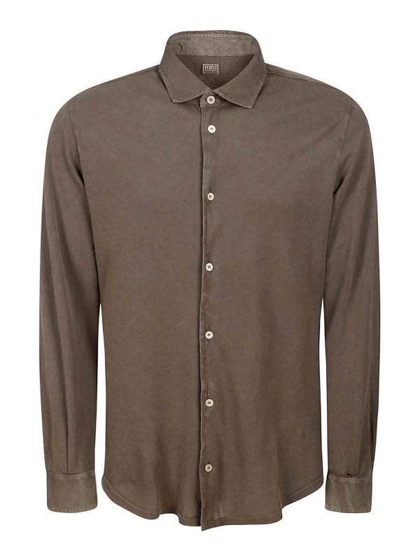FEDELI: Hemden - Hemd - Braun