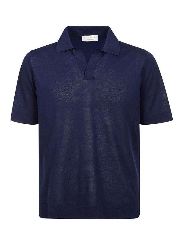 FILIPPO DE LAURENTIIS: Poloshirts - Poloshirt - Jeansblau