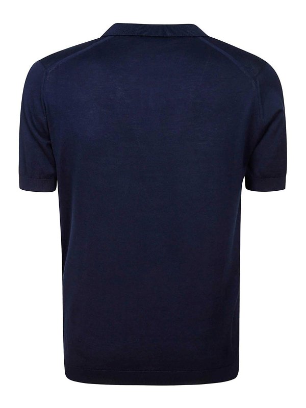 JOHN SMEDLEY: シャツ online - シャツ - ダークブルー