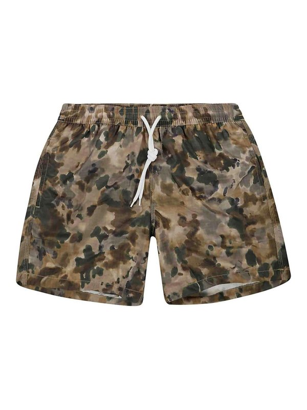 MASSIMO ALBA: Shorts de bain - Short De Bain - Vert Foncé