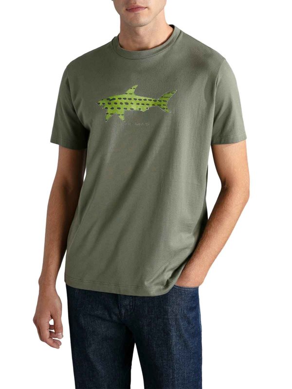 The Best Shops PAUL & SHARK: T-shirts - T-Shirt - Grün