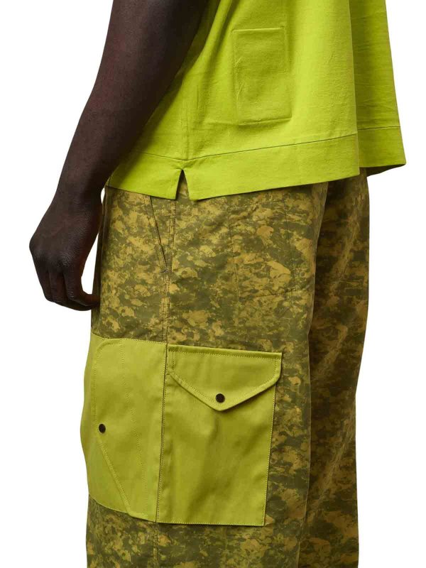 TEN C: Pantalons casual online - Pantalons Décontractés - Vert