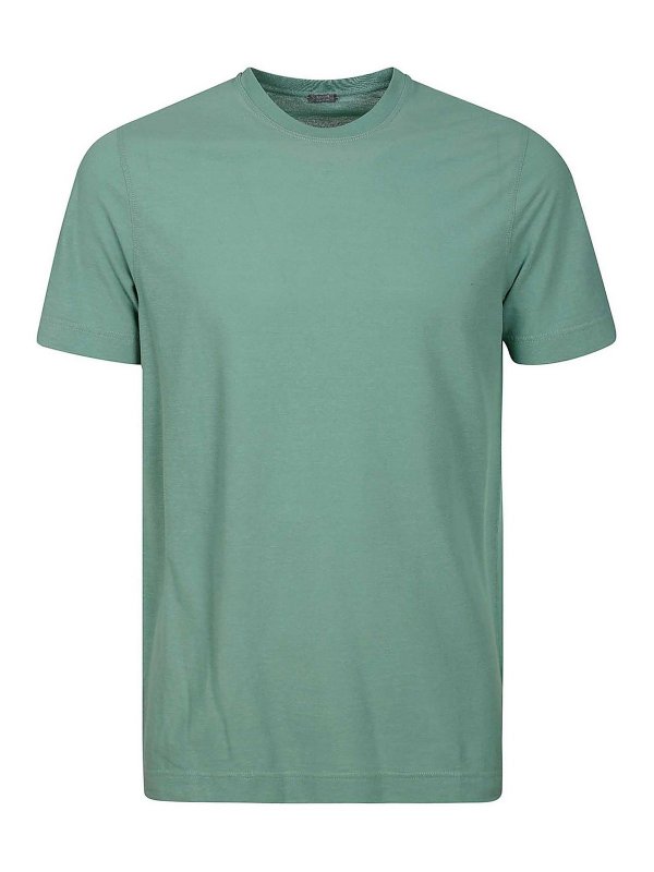 ZANONE: T-shirts - T-Shirt - Vert