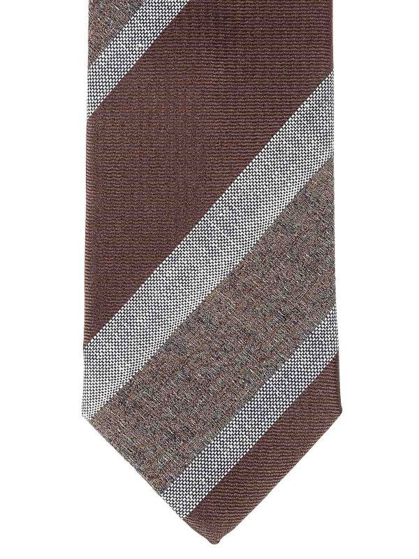 BIGI: Krawatten und Fliegen online - Krawatte - Braun
