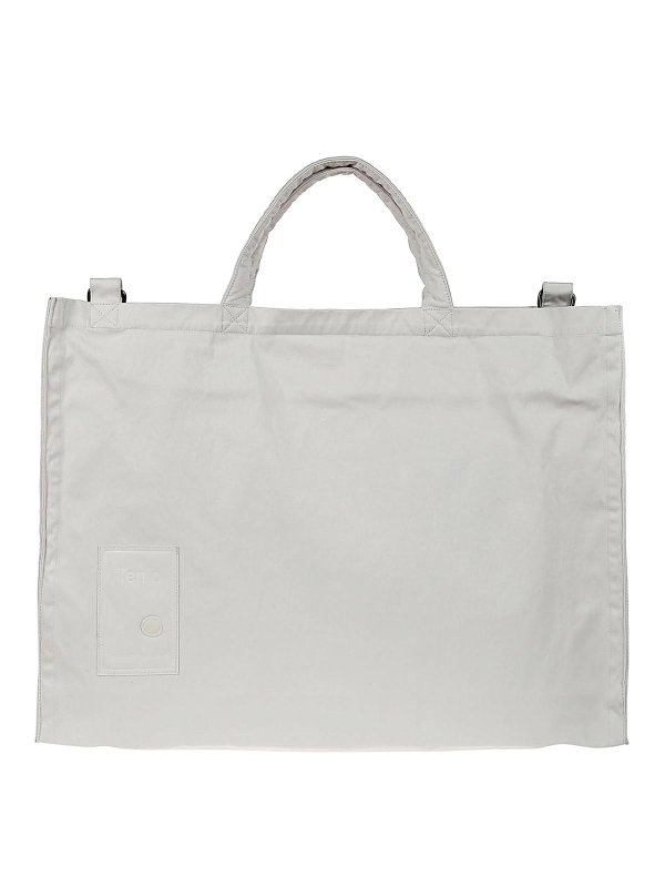 TEN C: Sacs à main - Sac Cabas - Gris Clair