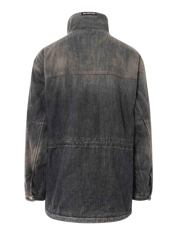 BALENCIAGA: Parkas online - Parka - Blau