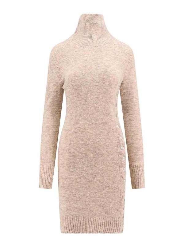 ISABEL MARANT: Knielange Kleider - Knielanges Kleid - Beige