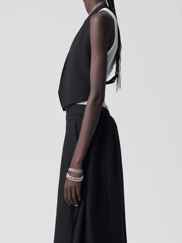 Mary wool waistcoat shop online: ANN DEMEULEMEESTER