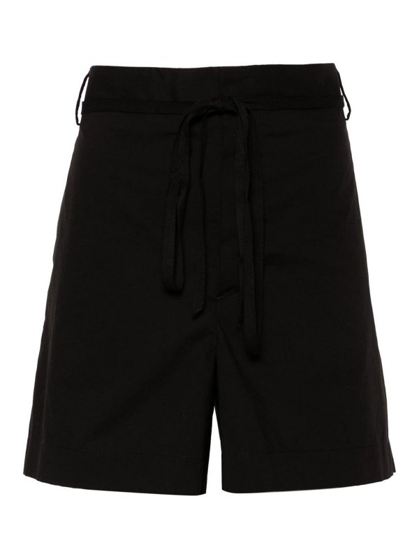ANN DEMEULEMEESTER: Trousers Shorts - Jess pleated shorts