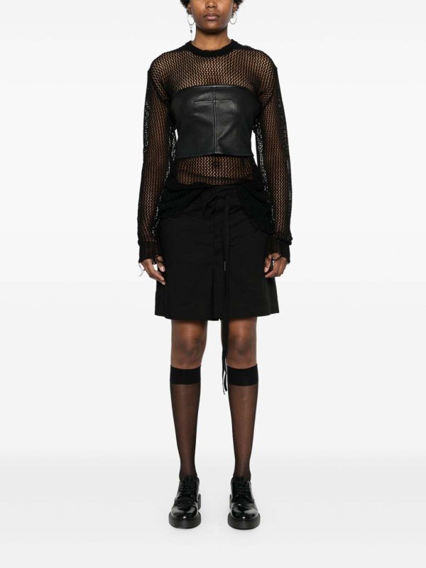 ANN DEMEULEMEESTER: gonne al ginocchio  e longuette online - Gonna in jersey doppio strato