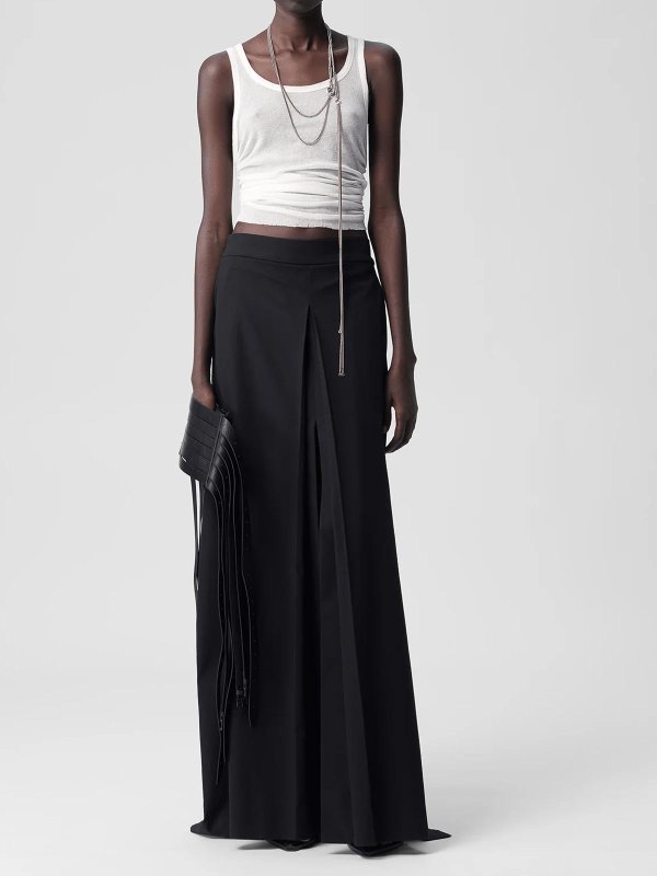 ANN DEMEULEMEESTER: Tops & Tank tops online - Mara Wrinkled Cropped Tank Top