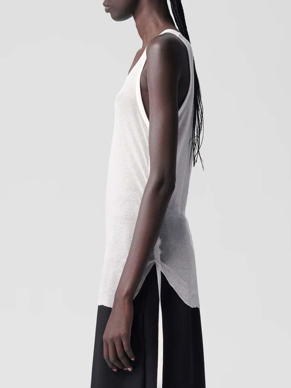 Mara Wrinkled Cropped Tank Top shop online: ANN DEMEULEMEESTER