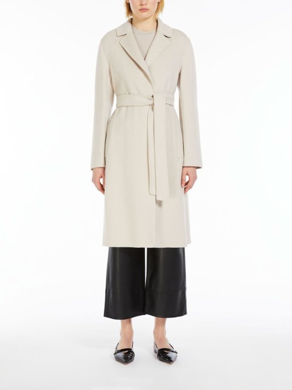 Max Mara: short coats online - Pauline Wool Wrap Coat