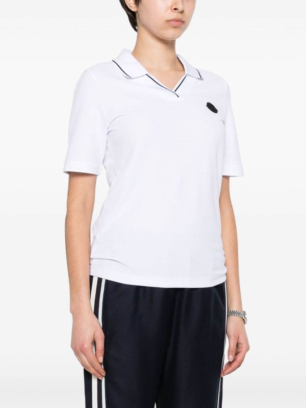 The Best Shops MONCLER: Poloshirts - Poloshirt - Weiß
