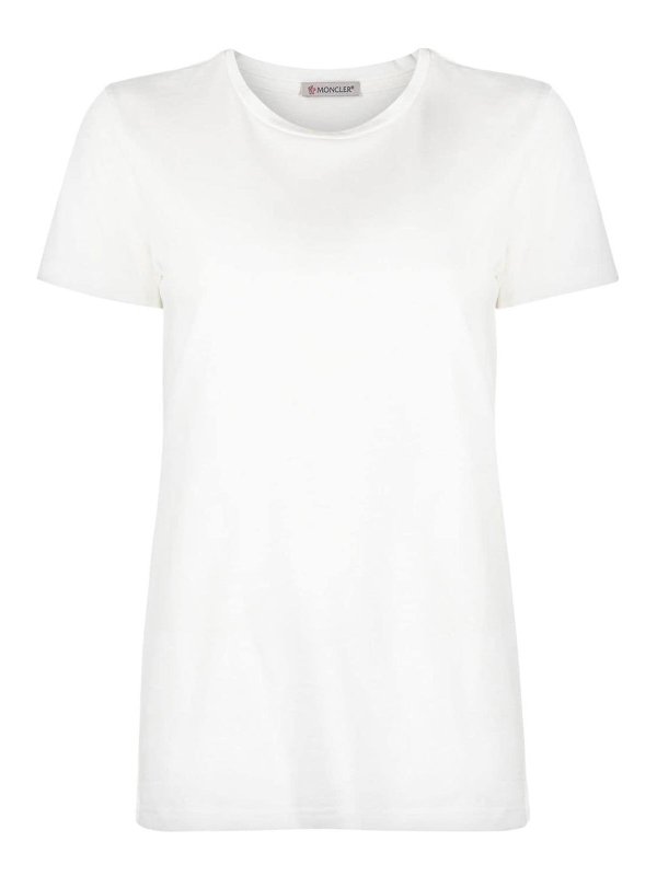 MONCLER: T-shirts - T-Shirt - Beige