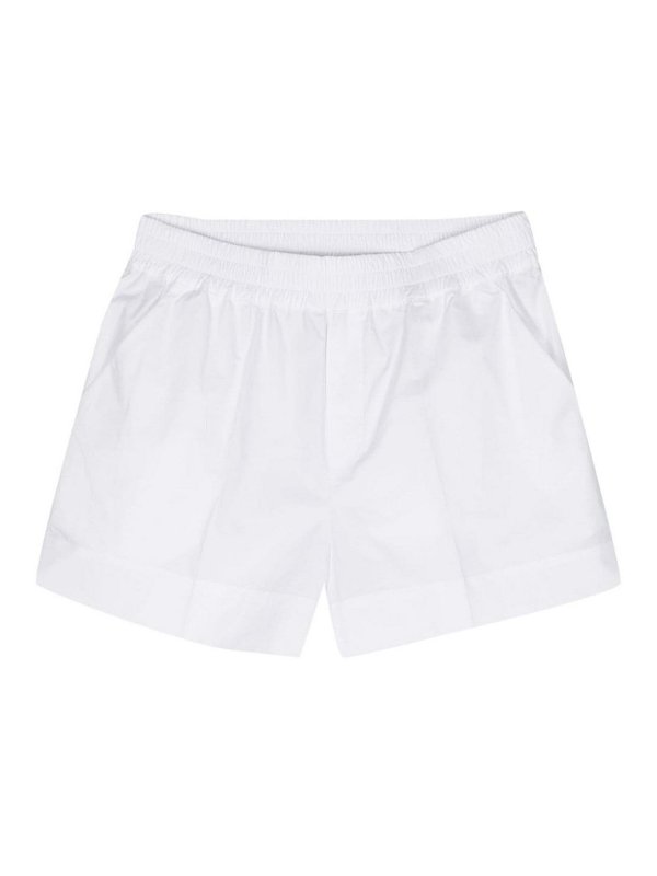 P.A.R.O.S.H.: Trousers Shorts - Pressed-crease poplin shorts