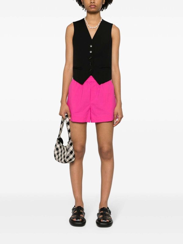 P.A.R.O.S.H.: Trousers Shorts online - Elasticated-Waist cotton shorts