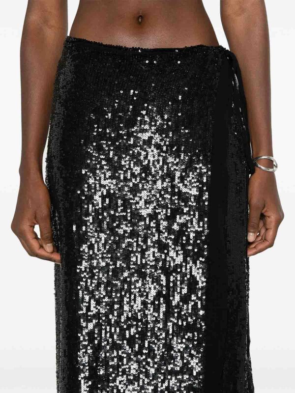 P.A.R.O.S.H. buy online Jupe Midi - Noir