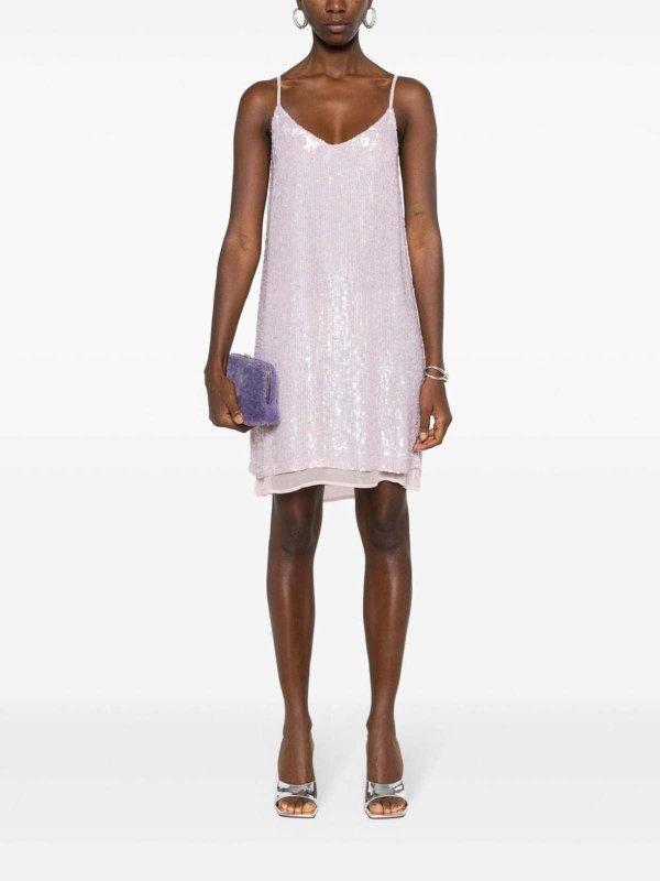 P.A.R.O.S.H.: Cocktailkleider online - Kurzes Kleid - Rosa