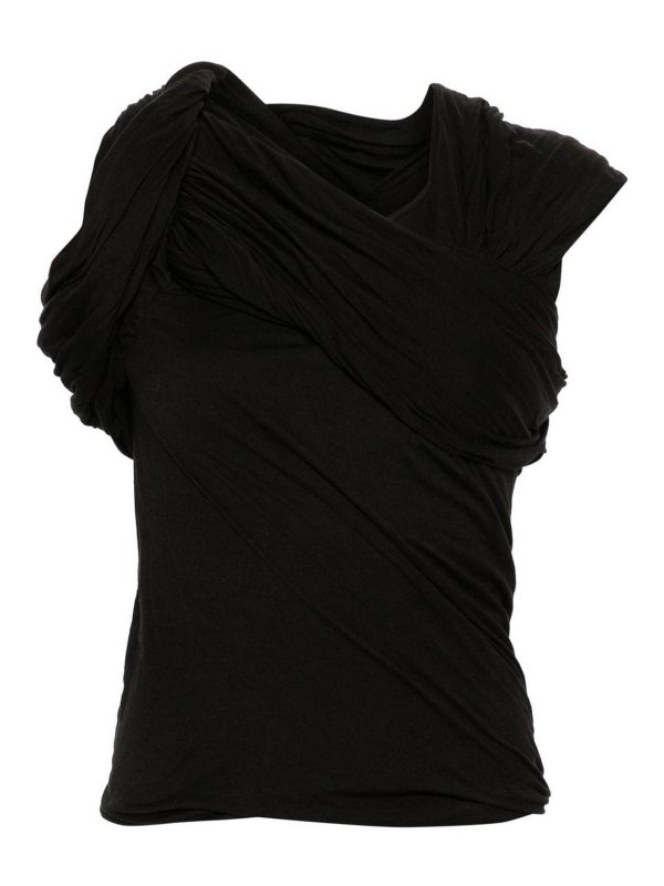 RICK OWENS: Tops & Tank tops - Harness T Draped Top