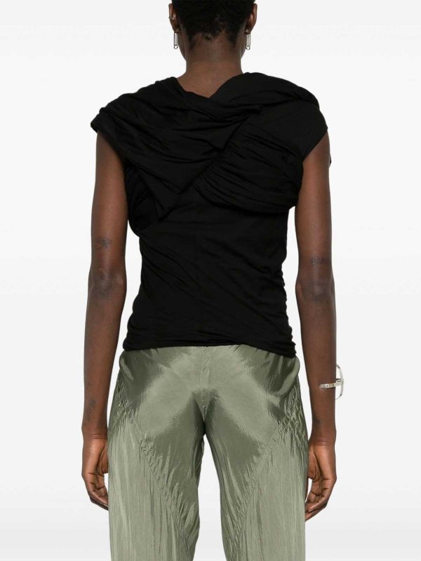 Harness T Draped Top shop online: RICK OWENS