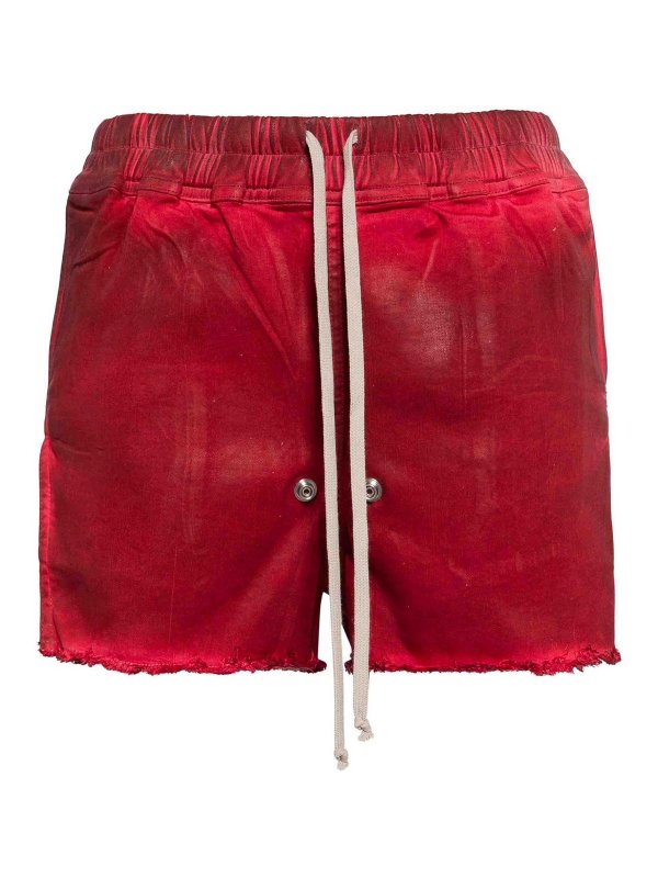 RICK OWENS: Trousers Shorts - Denim shorts