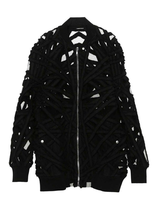 RICK OWENS: カジュアルジャケット - カジュアルジャケット - 黒