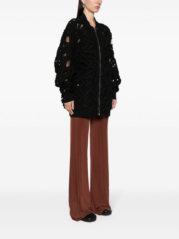 The Best Shops RICK OWENS: カジュアルジャケット - カジュアルジャケット - 黒