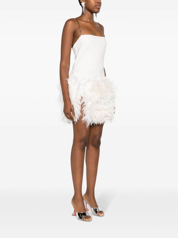 The Best Shops The Attico: cocktail dresses - Fujiko feather-trimmed mini dress
