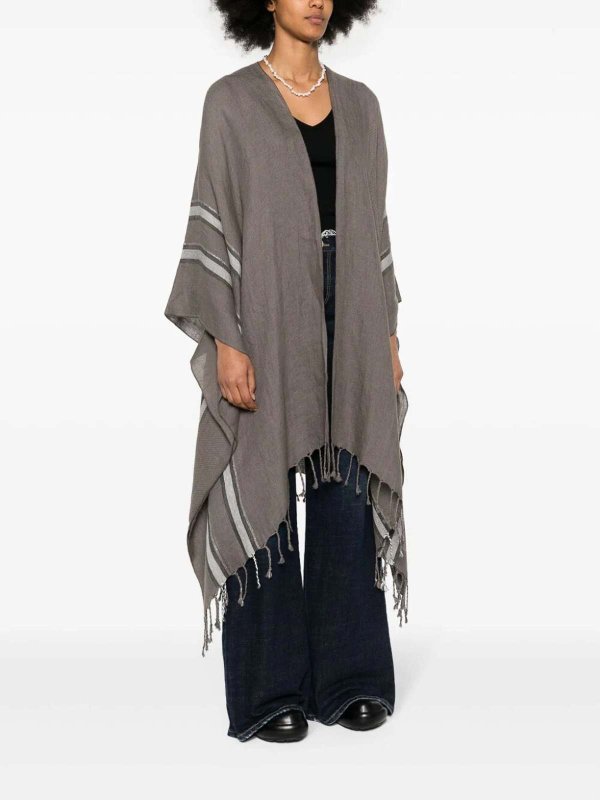 BRUNELLO CUCINELLI: Capes &  Ponchos online - Fringed Poncho