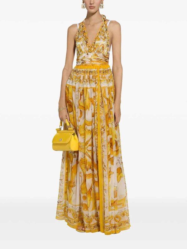 DOLCE & GABBANA: イブニングドレス online - イブニングドレス - イエロー