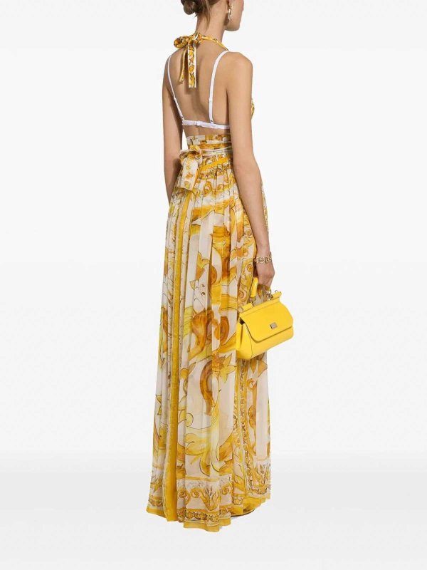 イブニングドレス - イエロー shop online: DOLCE & GABBANA