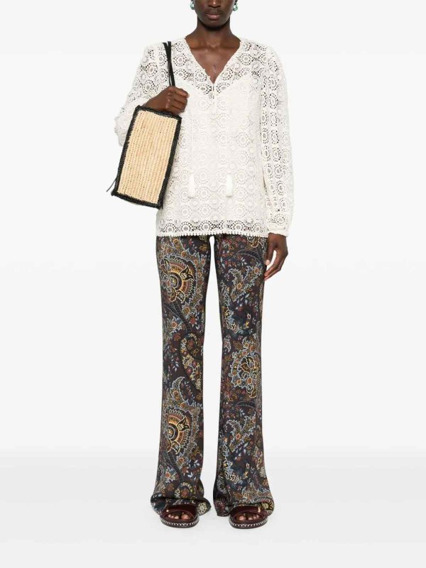 The Best Shops ETRO: casual trousers - Paisley Print Trousers